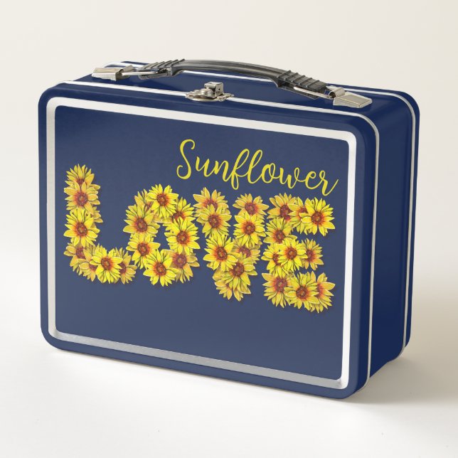 Sunflower Love Lunch Box (Devant)
