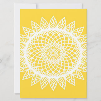 Sunflower Mandala - Unique cadeau d'anniversaire