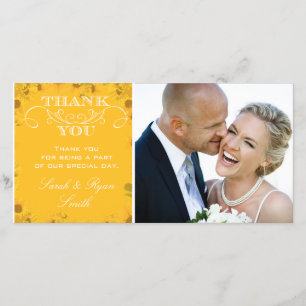 Sunflower Mariage Photo Merci Cartes