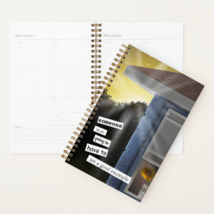 Sunflower Sunrise by Sara Motolanez Day Planner