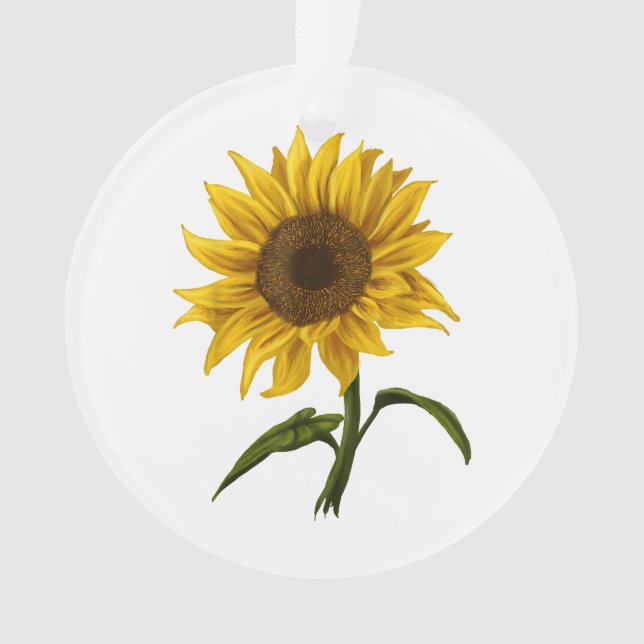 Sunflower Sunshine Floral Aquarelle Fleur (devant)