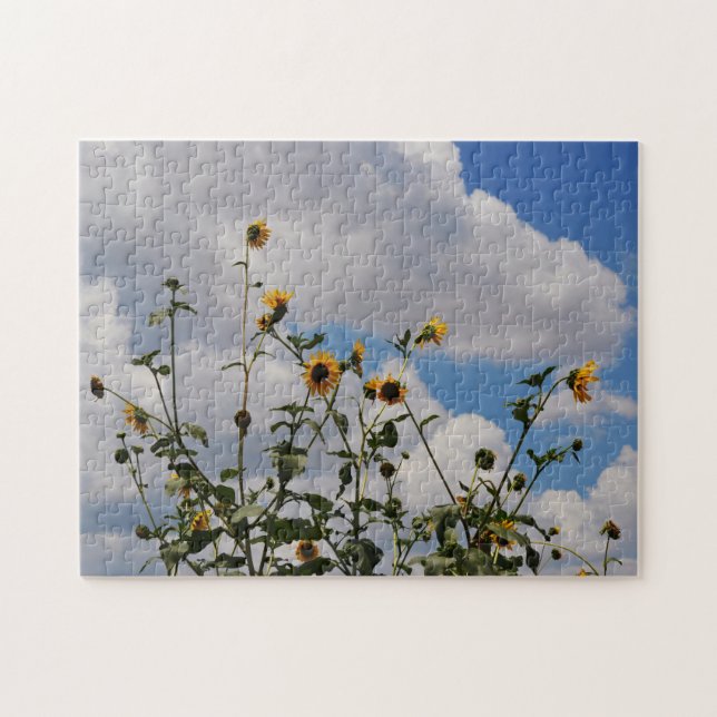Sunflower Tall dans le Puzzle du ciel (Horizontal)