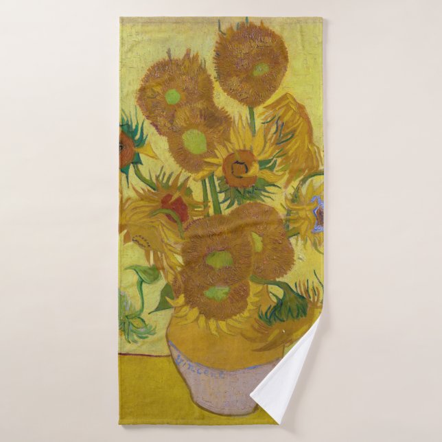 Sunflower, Vincent van Gogh, 1889 (Serviette de bain)
