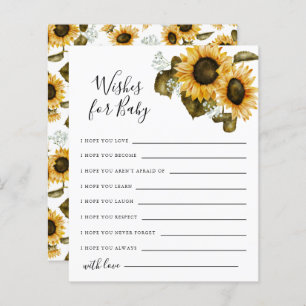 Sunflower Wives for Baby Card