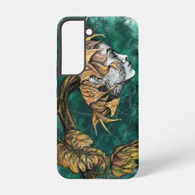 Sunflower Woman Samsung Galaxy ou coque iphone (Verso)