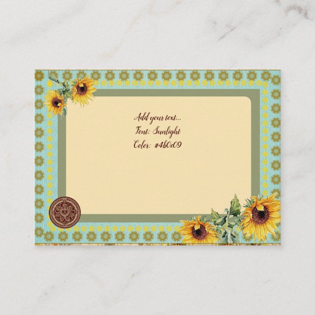 SUNFLOWERS - Cartes Faire-part de mariage (Devant)