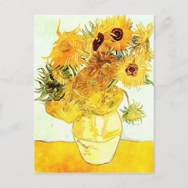Sunflowers - Van Gogh Carte postale (Devant)