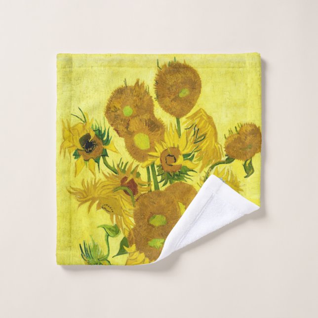 Sunflowers Vincent van Gogh (Gant de toilette)