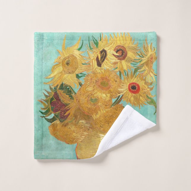 Sunflowers Vincent van Gogh (Gant de toilette)
