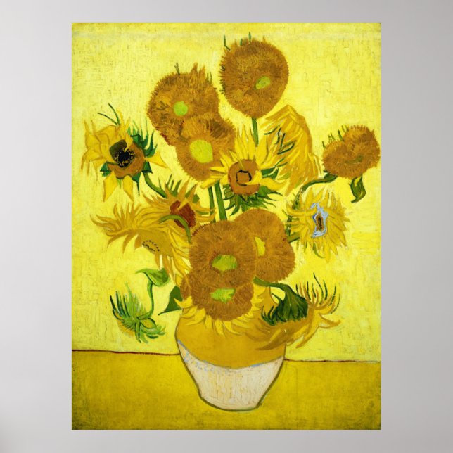 Sunflowers Vincent van Gogh Poster (Devant)