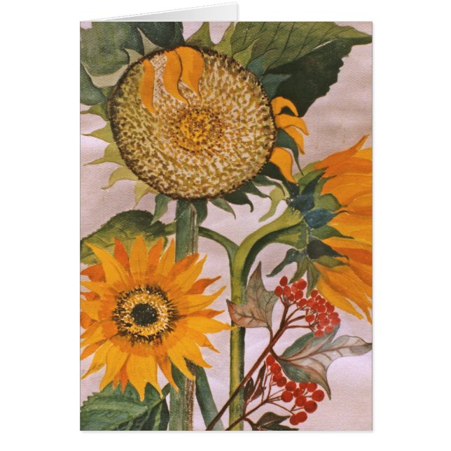 Sunflowers Watercolor Painting 3 (Devant)