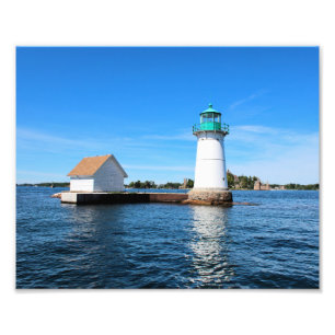 Sunken Rock Lighthouse, New York Photo Print