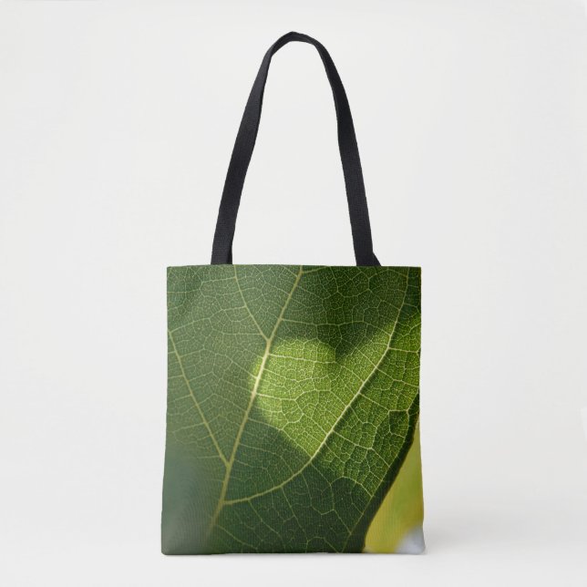 Sunlight Heart Leaf Tote Bag (Devant)