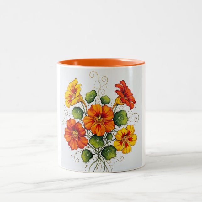 Sunlit Blossoms Ceramic Mug  (Centre)