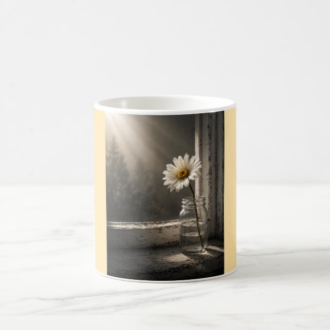 Sunlit Daisy in Jar Mug (Centre)