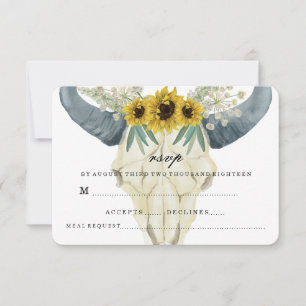 SUNLOWER ET BULL MARIAGE RSVP