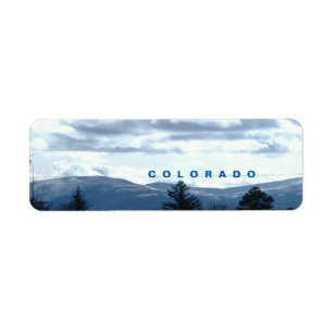 Sunny Colorado Adresse de retour Étiquettes