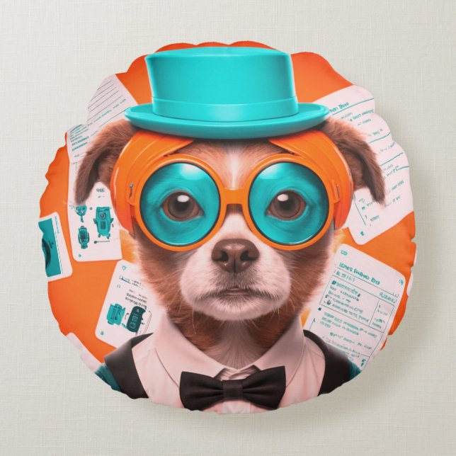 Sunny Coussin rond de chiot (Devant)