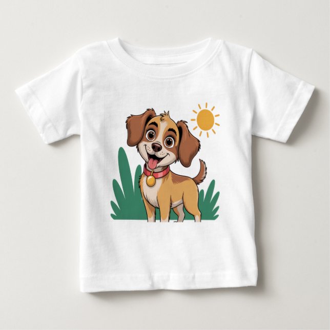 Sunny Dog - un T-shirt plein de sourires (Devant)