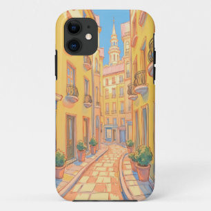 Sunny European Street coque iphone - Art de Voyage