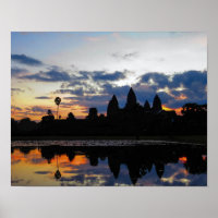 Sunrise à Angkor Wat, Cambodge - Poster
