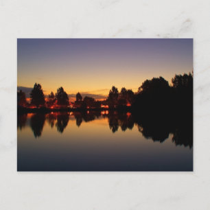 Sunrise dans la carte postale Cotswold