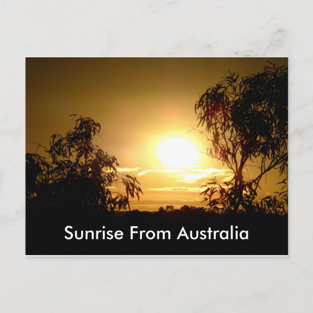 Sunrise De Australie Carte Postale (Devant)