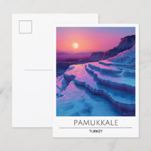 Sunrise in Pamukkale Turquie Carte postale Voyage