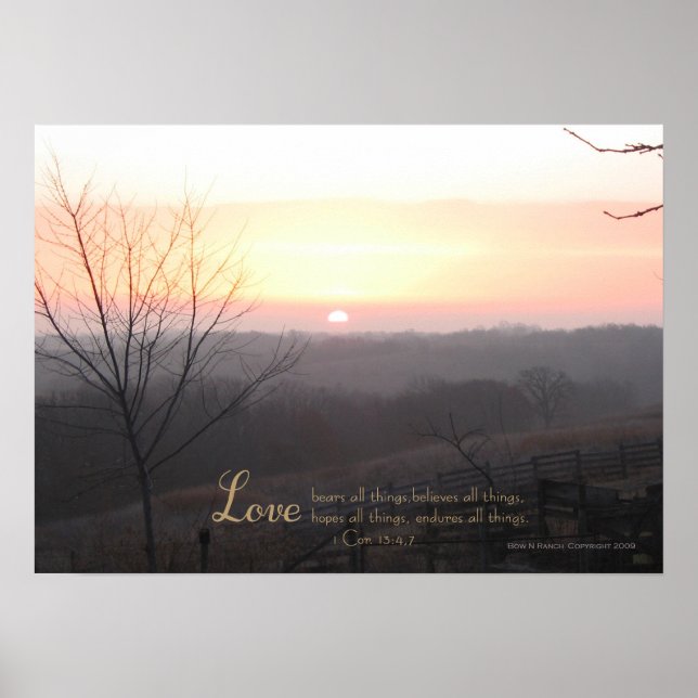 Sunrise Love 1 Cor. 13: 4,7 Impression (Devant)