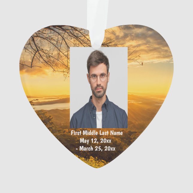 Sunrise Morning Sunshine Dated Photo personnalisée (dos)