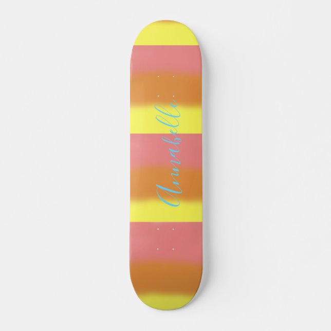 Sunrise Old Papier Peinture Skateboard (Devant)