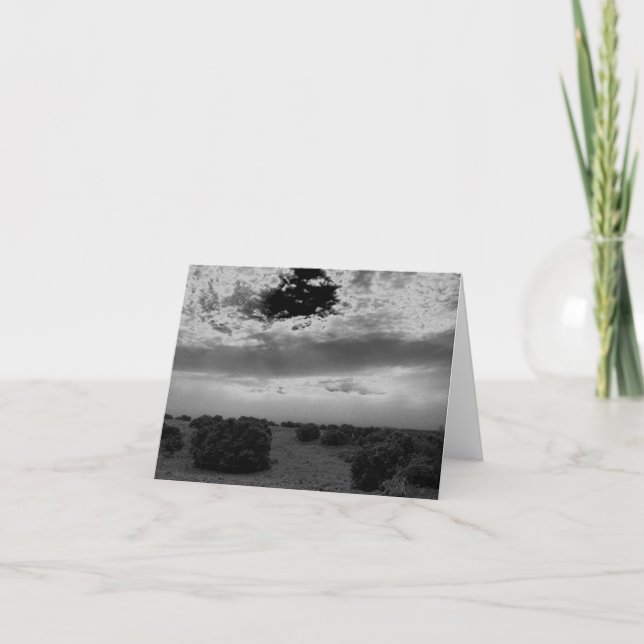 Sunrise orageuse au Nouveau-Mexique Carte pour not (Devant)