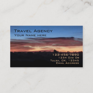 Sunrise personnalisable agence de voyage cartes de
