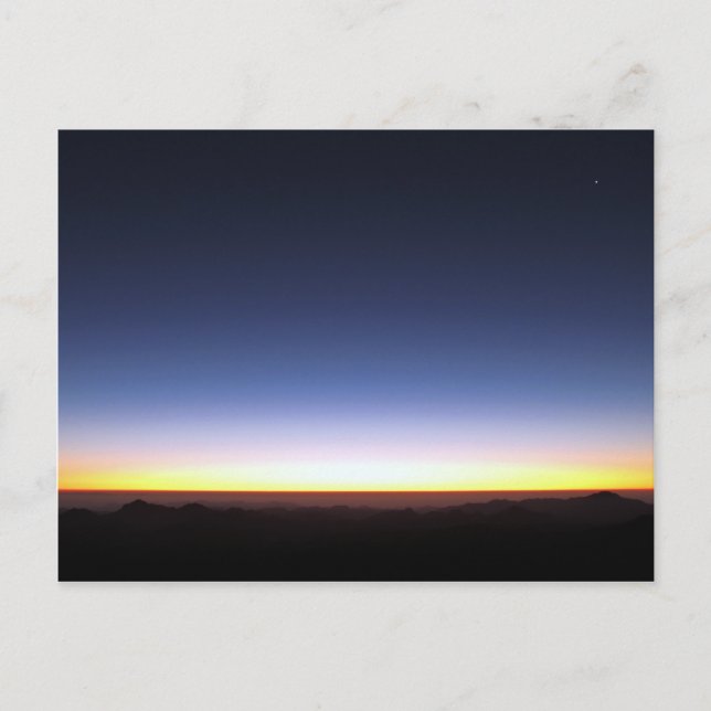 Sunrise sur la carte postale Mt Sinai (Devant)