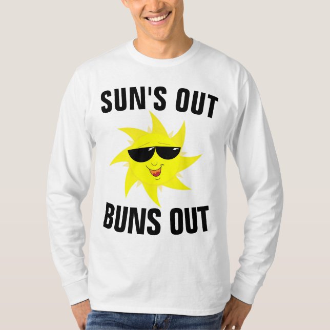 SUN'S OUT BUNS SORT T-Shirts Été (Devant)