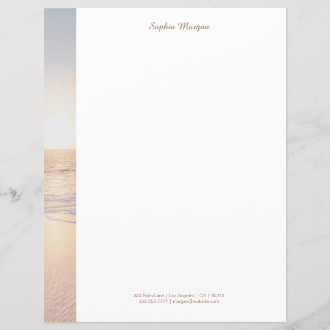 Sunset Beach avec des vagues douces, Nom/Infos, Vs (Devant)