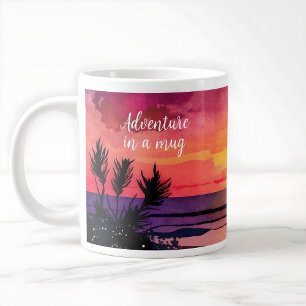 Sunset Beach moderne tasse de café aventure person