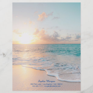 Sunset Beach, Nom/Coordonnées en bleu