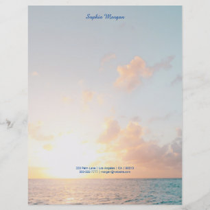 Sunset Beach, Nom/Coordonnées en bleu, Vs 2