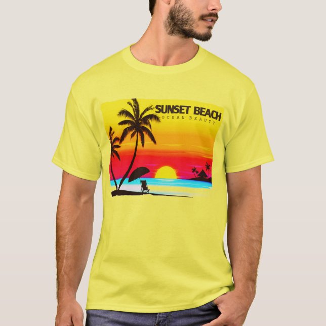 Sunset Beach : Ocean Beauty T-Shirt (Devant)