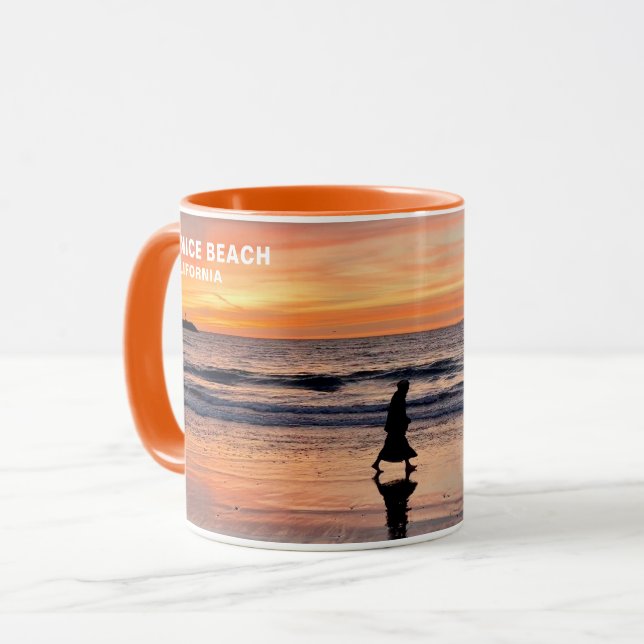 Sunset Beach Walk - Venice Beach, CA Mug (Devant gauche)