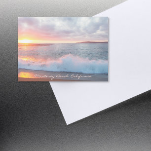 Sunset Beach Waves Monterey Californie