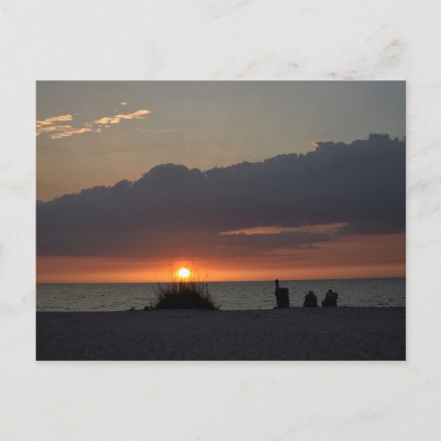 Sunset de la côte du Golfe - Carte postale Floride (Devant)