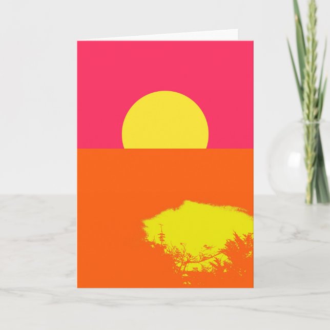 SUNSET D'ÉTÉ - Cartes de voeux d'art (Devant)