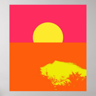 SUNSET D'ÉTÉ - Poster d'art