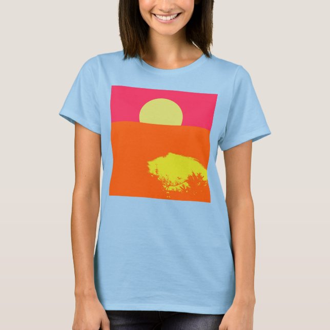 SUNSET D'ÉTÉ - T-shirt d'art (Devant)