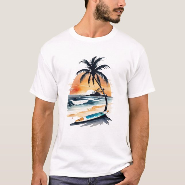 Sunset Dreams by Waves Royal Luxury T-Shirt (Devant)