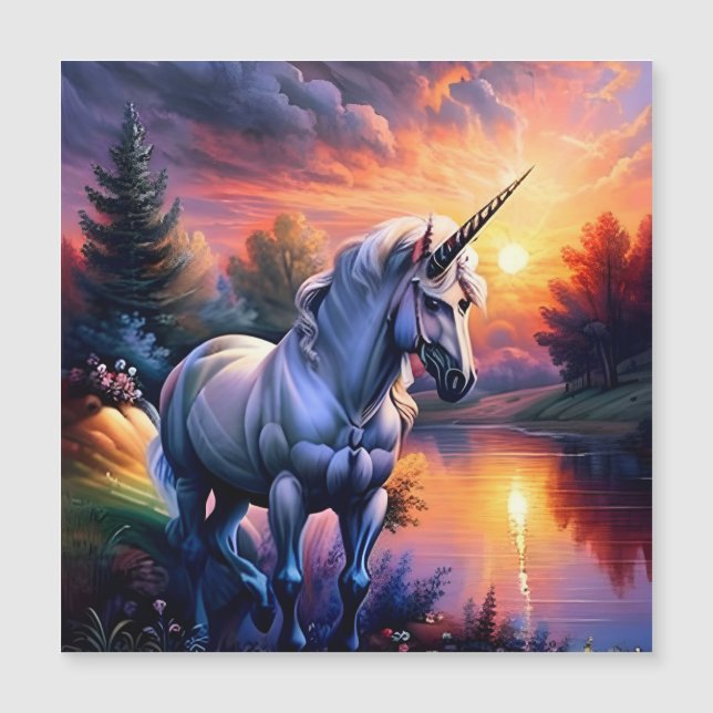 Sunset Lake River Unicorn Seven (Devant)