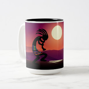 Sunset Native American Kokopelli Coffee Mug