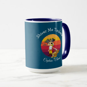 Sunset Navy Blue Boy Pirate Mug